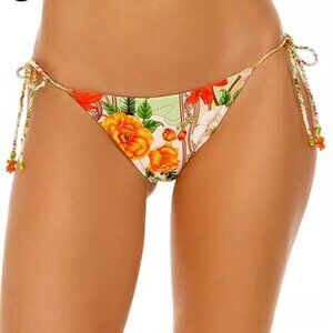Agua Bendita Alegria Ete Tassel Tie Bikini Bottom  L